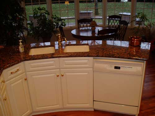 Granite surrounding a sink